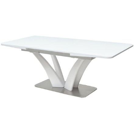 Стол FREYA 160 WHITE GLASS белый глянец Белый глянец