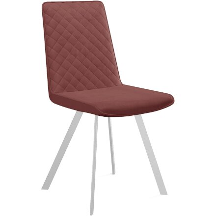 Стул DikLine 202 В36 PINK, ножки белые 