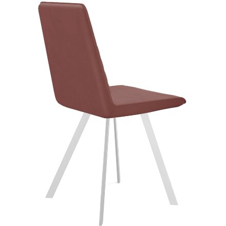 Стул DikLine 202 В36 PINK, ножки белые 
