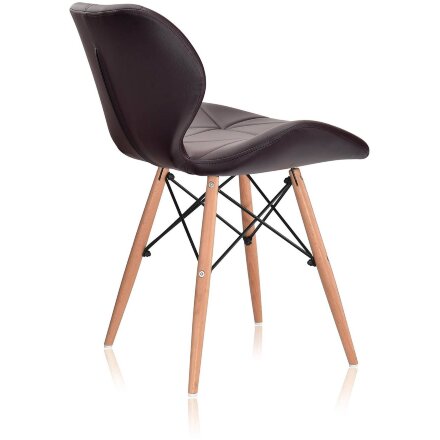Стул Stool Group Butterfly, коричневый обивка экокожа ножки массив дерева 