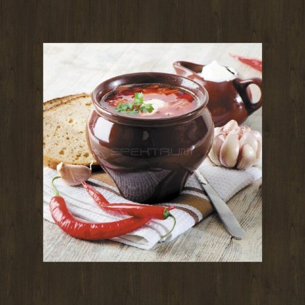 Круглая столешница Werzalit (80 см) 272-660 перец чили печать 