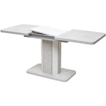 Стол STORK 120 Белый бетон/ Белый М-City