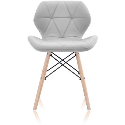 Стул Stool Group Butterfly, серый обивка экокожа ножки массив дерева 