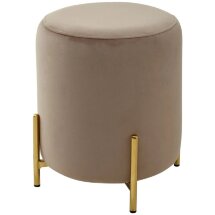 Пуф для гостиной RICE BLUVEL-40 BEIGE / GOLD М-City