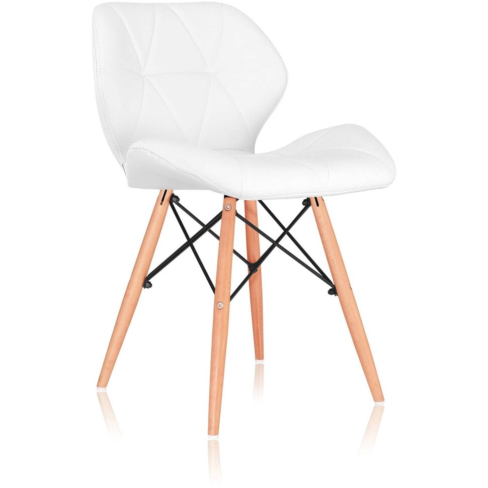 Стул Stool Group Butterfly, белый обивка экокожа ножки массив дерева Стул Stool Group Butterfly, белый обивка экокожа ножки массив дерева