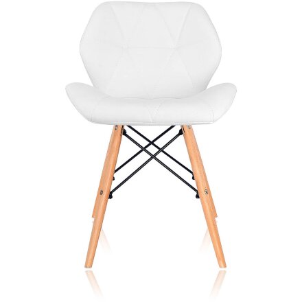 Стул Stool Group Butterfly, белый обивка экокожа ножки массив дерева 