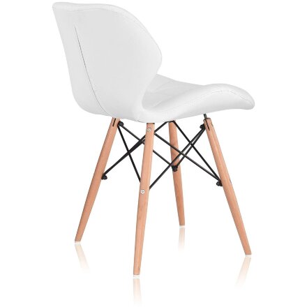 Стул Stool Group Butterfly, белый обивка экокожа ножки массив дерева 