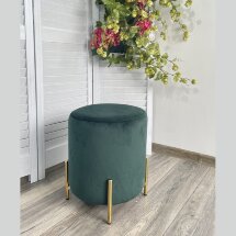 Пуф для гостиной RICE BLUVEL-78 GREEN / GOLD М-City