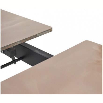 Керамический стол Corner 120 gloss amber jade solid ceramic / black 