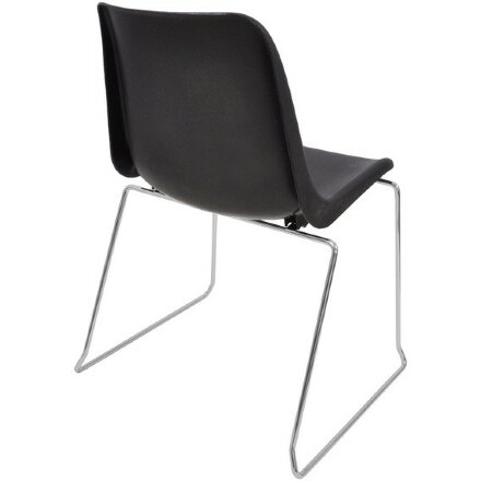 Стул пластиковый на металлокаркасе Vicenza -3 Nero Black Черный