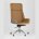 Компьютерное кресло Stool Group TopChairs Crown офисное для руководителя коричневое, обивка экокожа, металлический каркас 