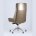Компьютерное кресло Stool Group TopChairs Crown офисное для руководителя коричневое, обивка экокожа, металлический каркас 