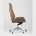 Компьютерное кресло Stool Group TopChairs Crown офисное для руководителя коричневое, обивка экокожа, металлический каркас 