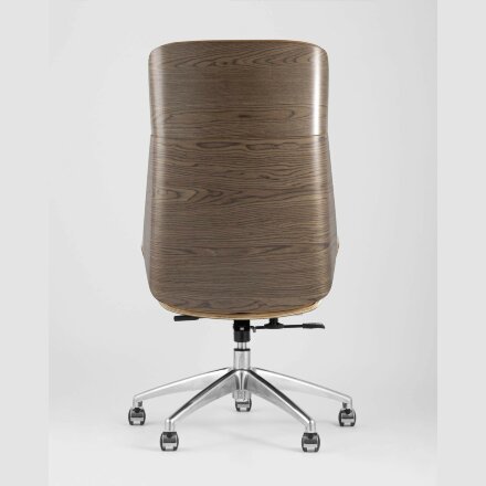 Компьютерное кресло Stool Group TopChairs Crown офисное для руководителя коричневое, обивка экокожа, металлический каркас 