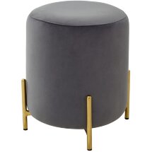 Пуф для гостиной RICE BLUVEL-14 GREY / GOLD М-City