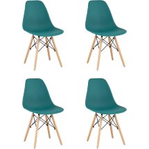 Стул Eames Style DSW темно-бирюзовый x4
