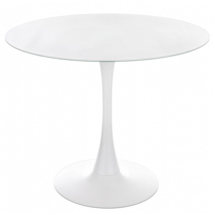 Стол стеклянный Tulip 90 super white glass Стол стеклянный Tulip 90 super white glass