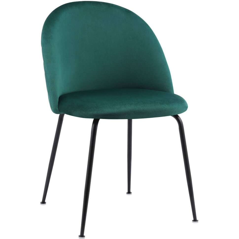 Стул Stool Group Mystere Black, зеленый обивка велюр ножки металлические черные Стул Stool Group Mystere Black, зеленый обивка велюр ножки металлические черные