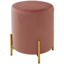 Пуф для гостиной RICE BLUVEL-52 PINK / GOLD М-City