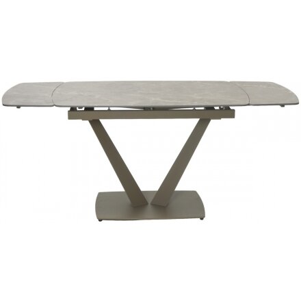 Керамический стол Alatri 120 matt latte stone solid ceramic / taupe 