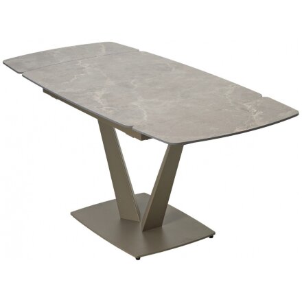 Керамический стол Alatri 120 matt latte stone solid ceramic / taupe 