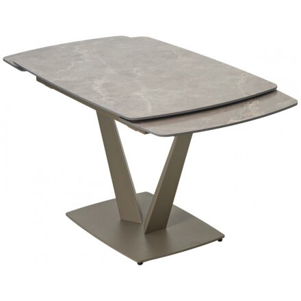 Керамический стол Alatri 120 matt latte stone solid ceramic / taupe 