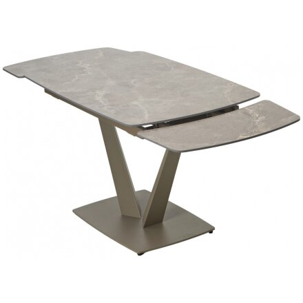 Керамический стол Alatri 120 matt latte stone solid ceramic / taupe 