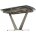 Керамический стол Alatri 120 matt latte stone solid ceramic / taupe 