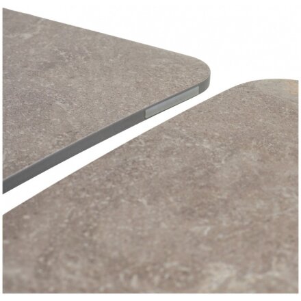 Керамический стол Alatri 120 matt latte stone solid ceramic / taupe 