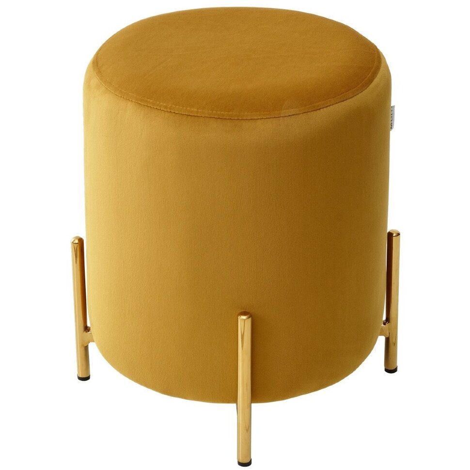Пуф для гостиной RICE BLUVEL-68 YELLOW / GOLD М-City Пуф для гостиной RICE BLUVEL-68 YELLOW / GOLD М-City