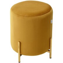 Пуф для гостиной RICE BLUVEL-68 YELLOW / GOLD М-City