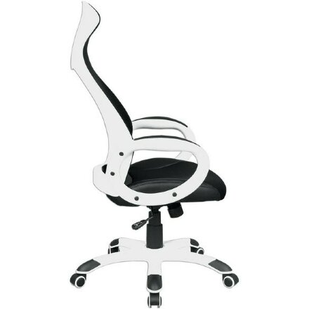Кресло офисное BRABIX PREMIUM &quot;Genesis EX-517&quot;, пластик белый, ткань/экокожа/сетка черная, 531573 Белый