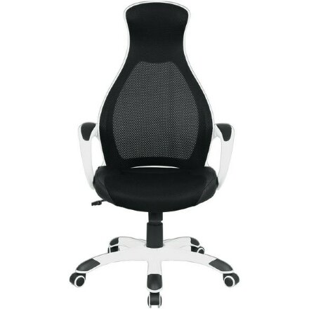 Кресло офисное BRABIX PREMIUM &quot;Genesis EX-517&quot;, пластик белый, ткань/экокожа/сетка черная, 531573 Белый