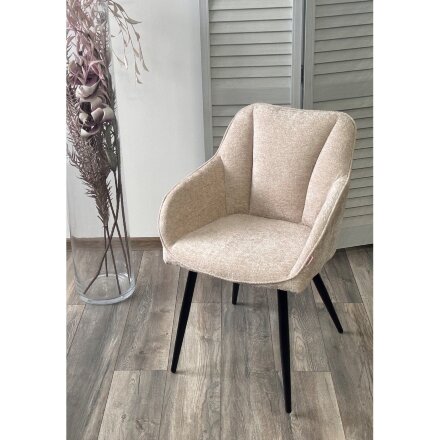Стул REFLET 3018-10 бежевый, шенилл / черный каркас, ®DISAUR 