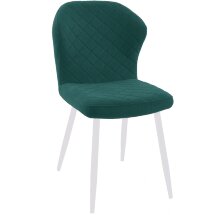 Стул DikLine 239М В10 GREEN, ножки белые