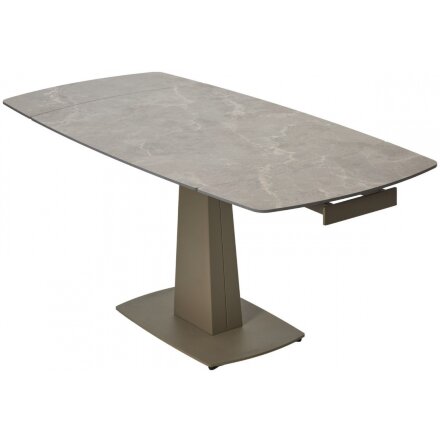 Керамический стол Balde 120 matt latte stone solid ceramic / taupe 