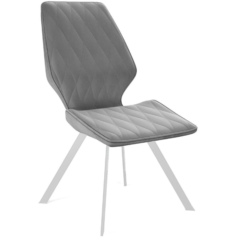 Стул DikLine 242M B22 GREY/ ножки белые Стул DikLine 242M B22 GREY/ ножки белые