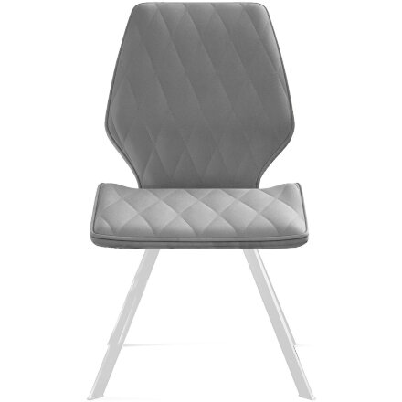 Стул DikLine 242M B22 GREY/ ножки белые 