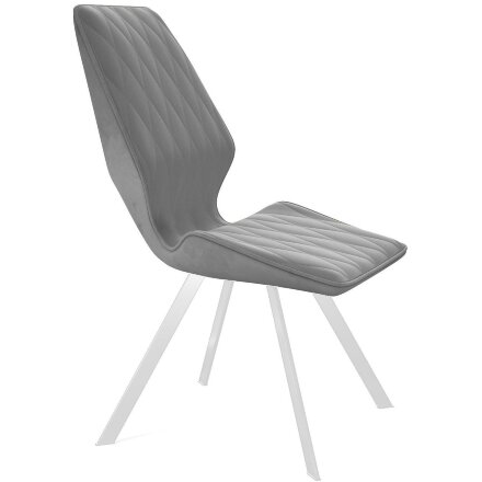 Стул DikLine 242M B22 GREY/ ножки белые 