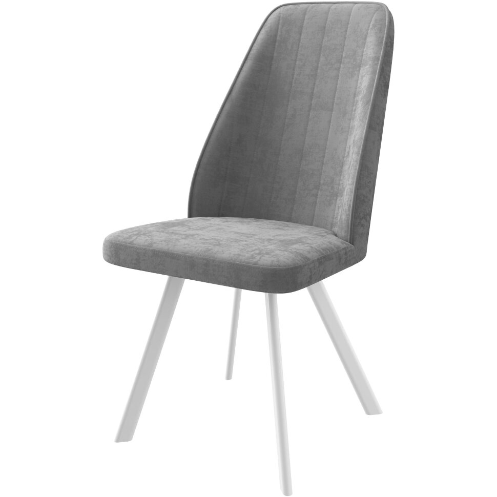 Стул DikLine 326PRO B22 GREY, ножки белые Стул DikLine 326PRO B22 GREY, ножки белые