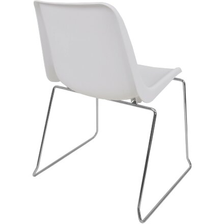 Стул пластиковый на металлокаркасе Vicenza -3 Blu blue RAL 5002 Белый