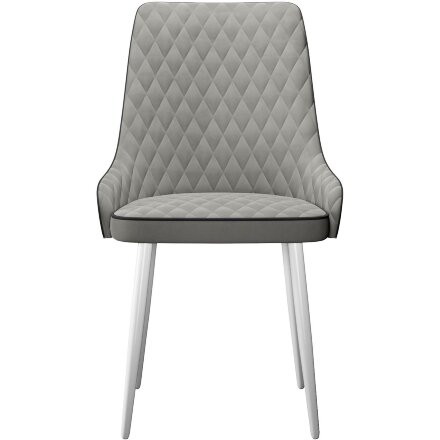 Стул DikLine 305 B22 GREY /ножки белые 