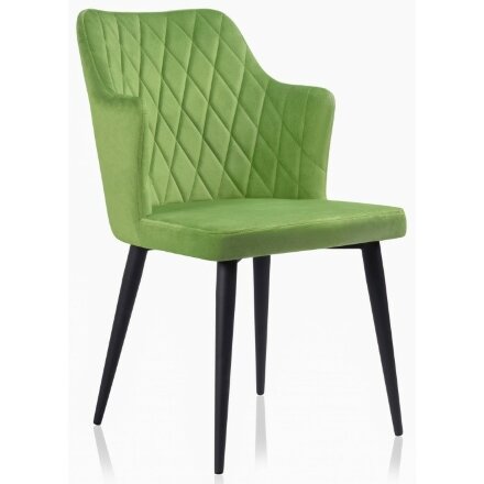 Стул на металлокаркасе Velen dark green 