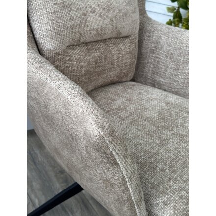 Стул GARLAND 360 град. поворот. HAGA-30 Бежевый, ткань/ GINO-101 Бежевый, ткань/ Черный, ®DISAUR 