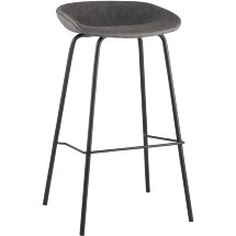 Стул барный Beetle Lite PU серый