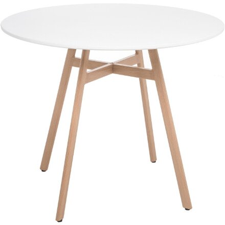 Обеденная группа Номиа 90 white / wood 