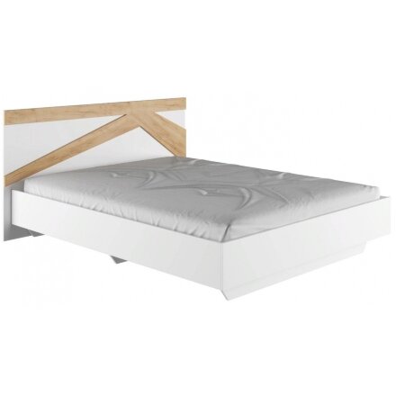 Кровать Теодора 160х200 белый / крафт золотой 
