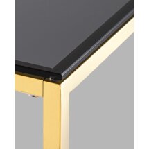 Консоль ТАУН 115*30 золото стекло smoke