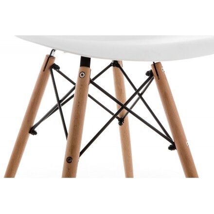 Стул деревянный Eames PC-015 white 