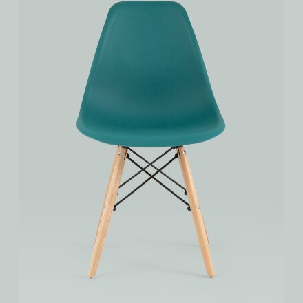 Стул Eames Style DSW темно-бирюзовый x4 (разборный каркас) 